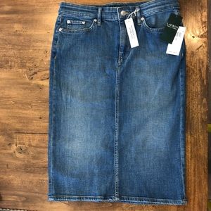Lauren Ralph Lauren super stretch denim skirt